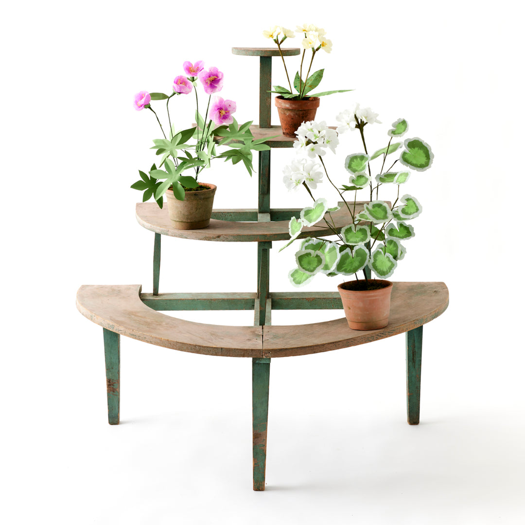 antique indoor plant stand Antique Tiered Plant Stand – Tori Jones Studio