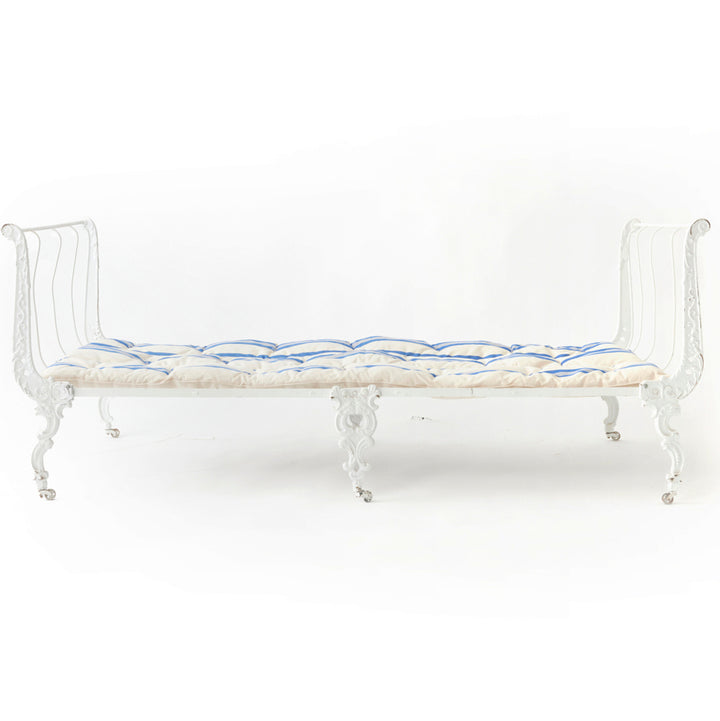 Antique French Cast Iron Daybed