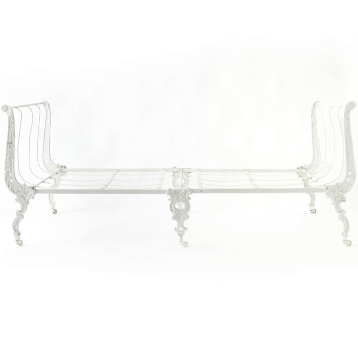 Antique French Cast Iron Daybed