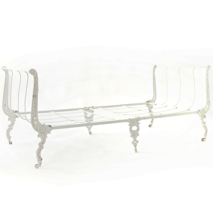 Antique French Cast Iron Daybed