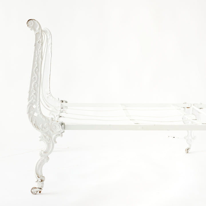 Antique French Cast Iron Daybed