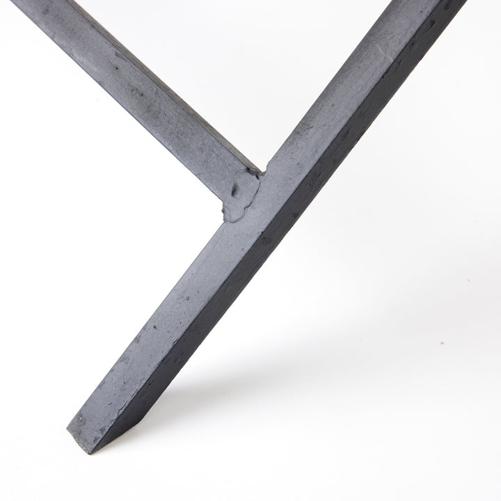 Mid-Century Walnut and Iron Table