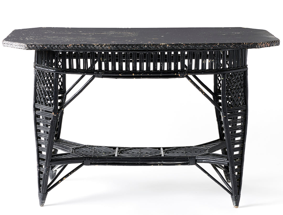 1920’s Painted Wicker Table