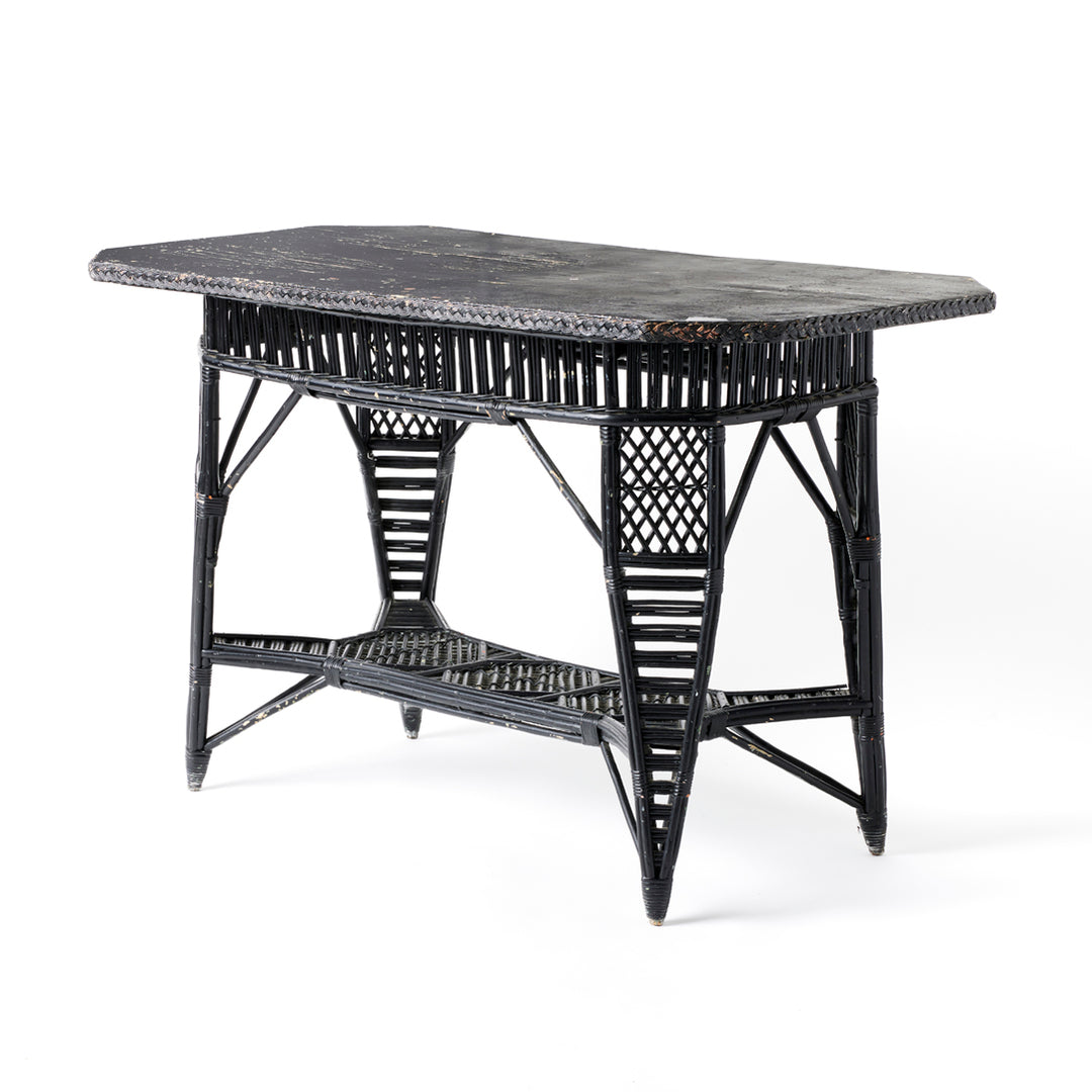 1920’s Painted Wicker Table