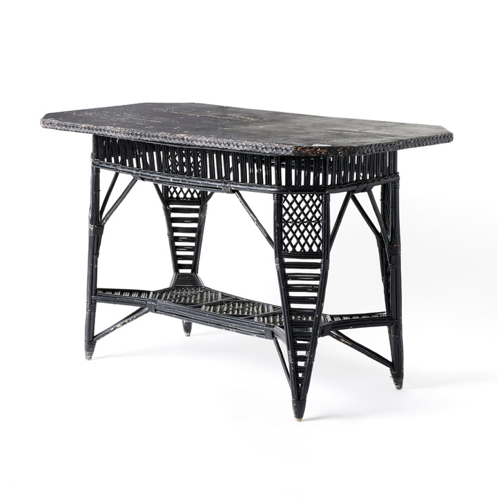 1920’s Painted Wicker Table
