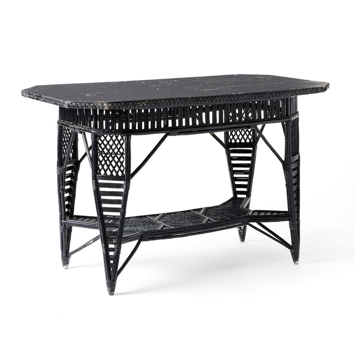 1920’s Painted Wicker Table
