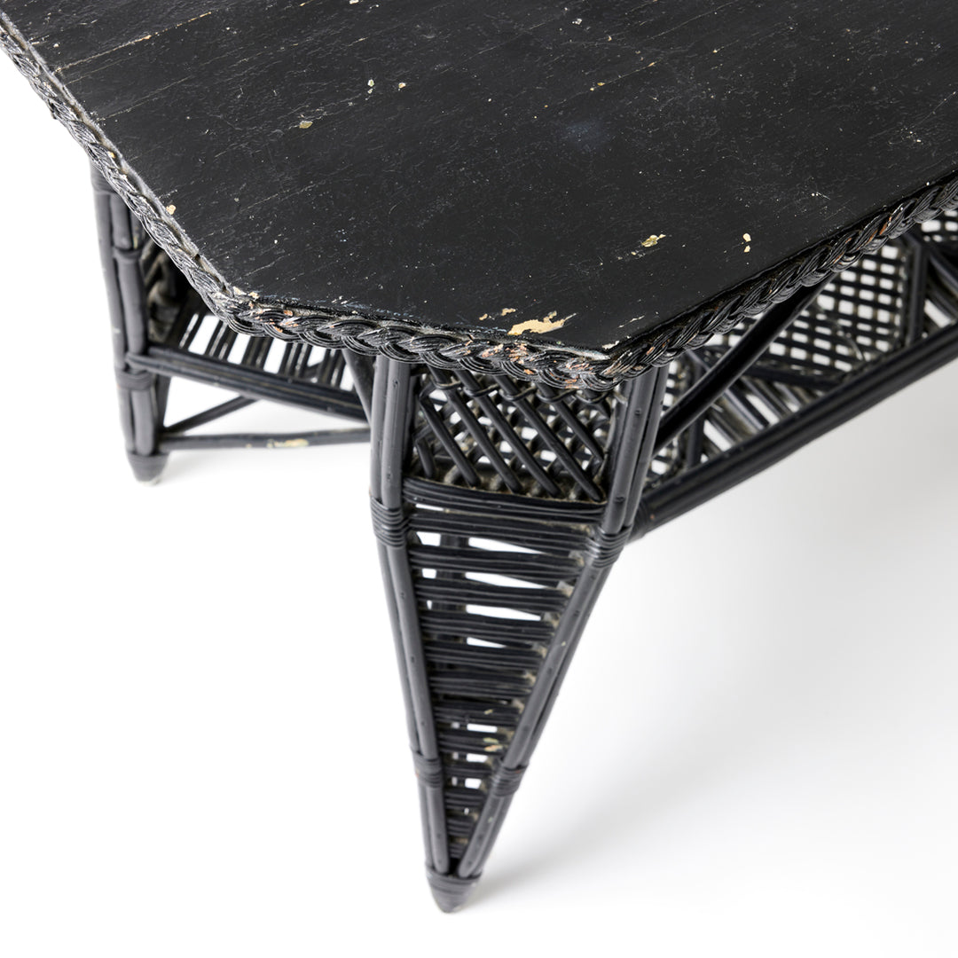 1920’s Painted Wicker Table