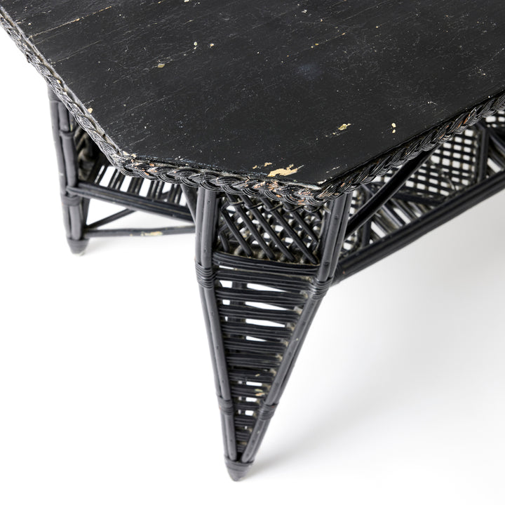 1920’s Painted Wicker Table