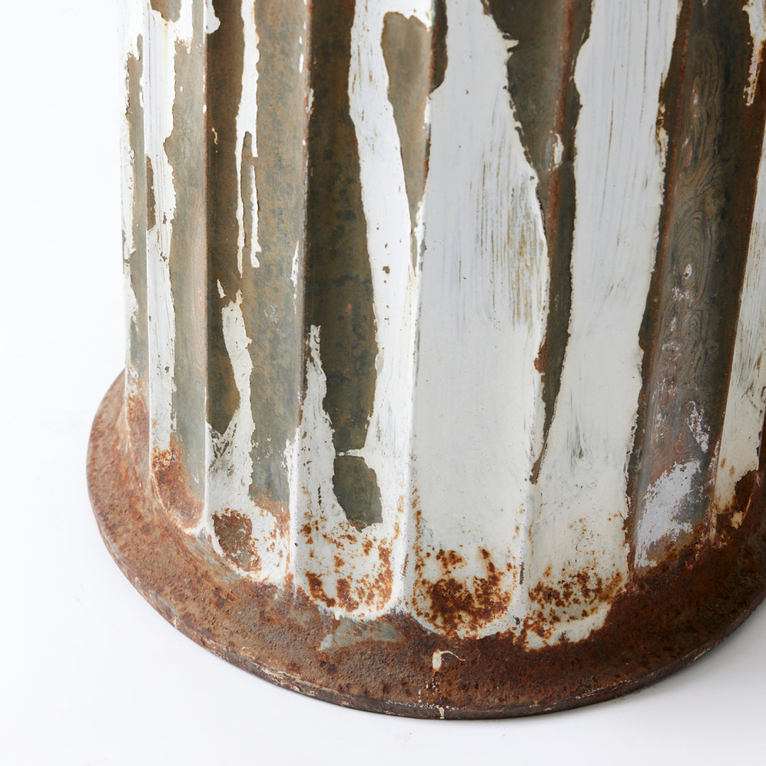Pair of Late 19th Century Zinc Fluted Columns