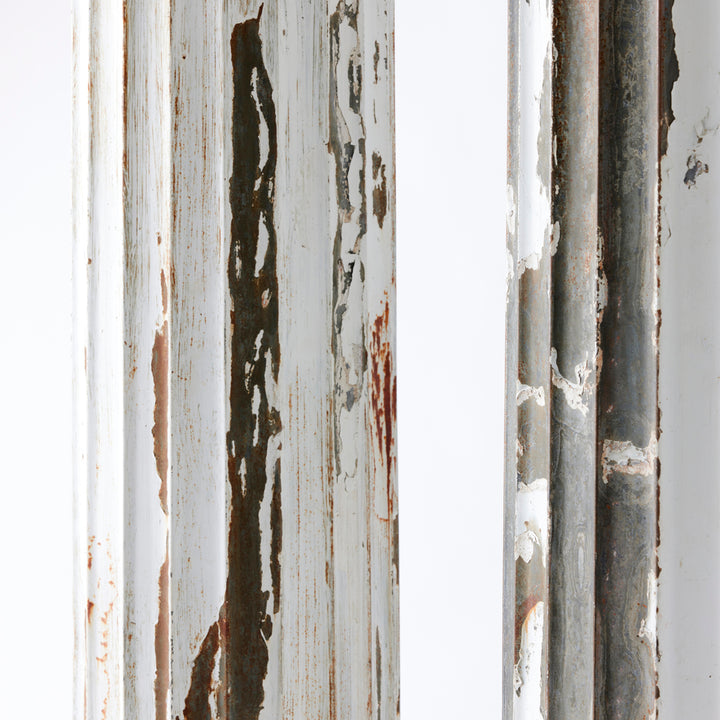 Pair of Late 19th Century Zinc Fluted Columns