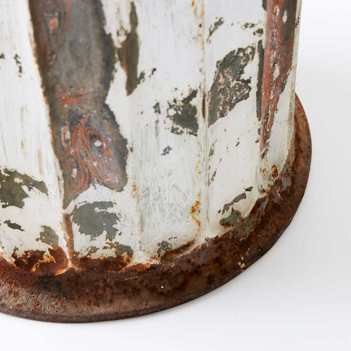 Pair of Late 19th Century Zinc Fluted Columns