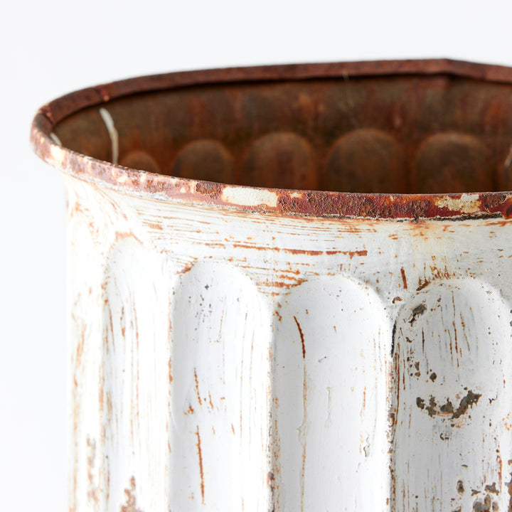 Pair of Late 19th Century Zinc Fluted Columns