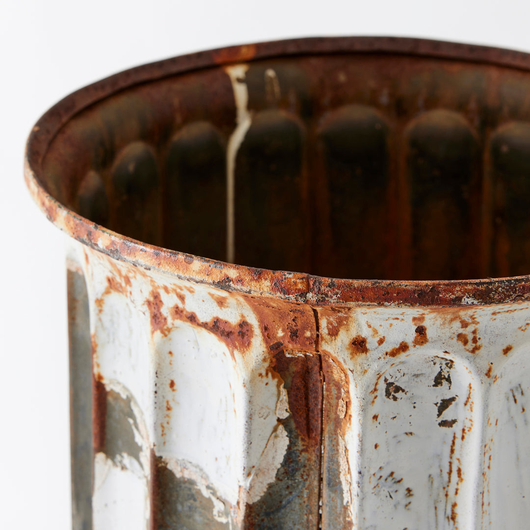 Pair of Late 19th Century Zinc Fluted Columns