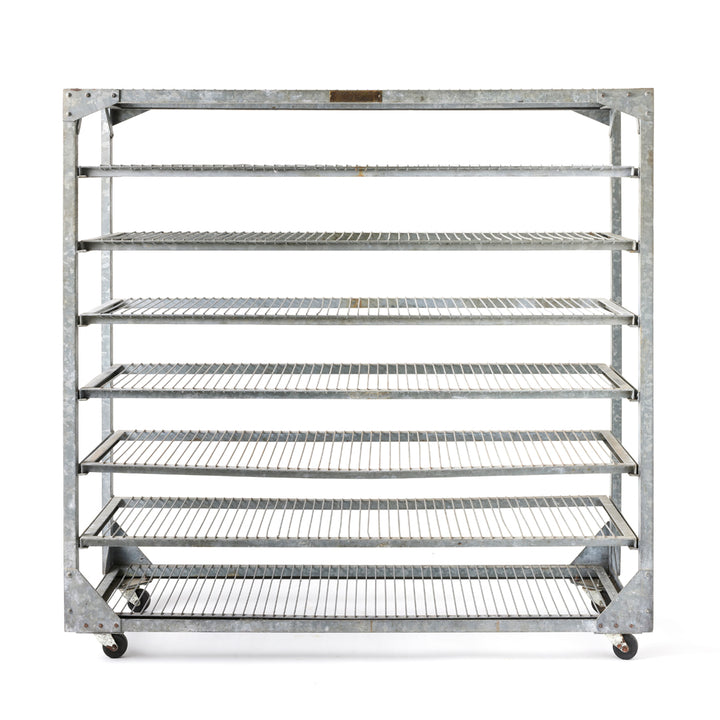 Vintage Industrial Steel Shelving Unit