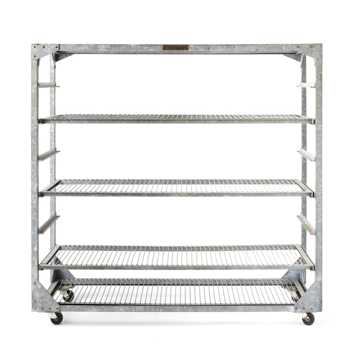 Vintage Industrial Steel Shelving Unit