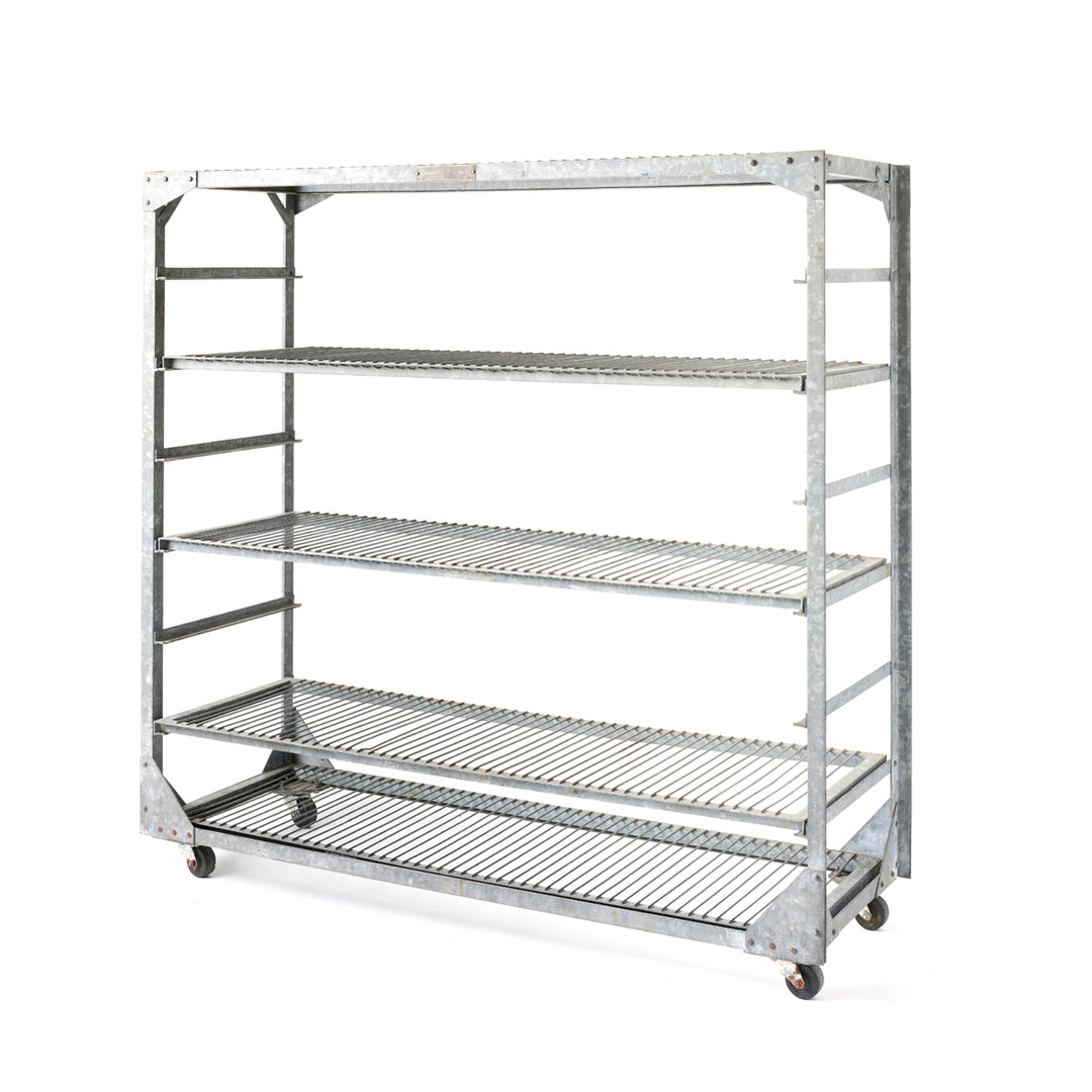 Vintage Industrial Steel Shelving Unit