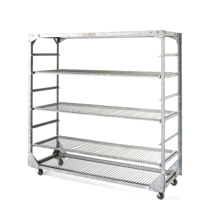 Vintage Industrial Steel Shelving Unit