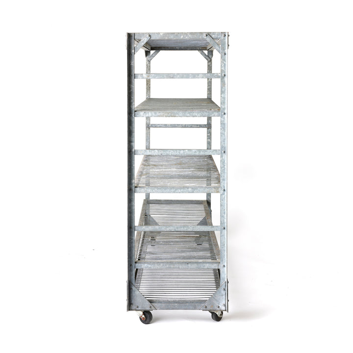 Vintage Industrial Steel Shelving Unit
