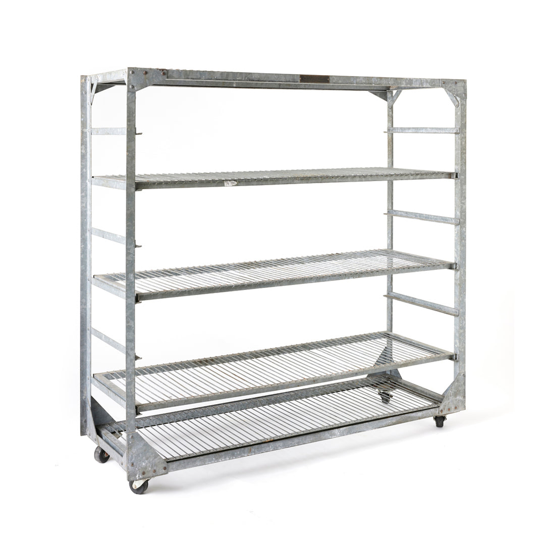 Vintage Industrial Steel Shelving Unit