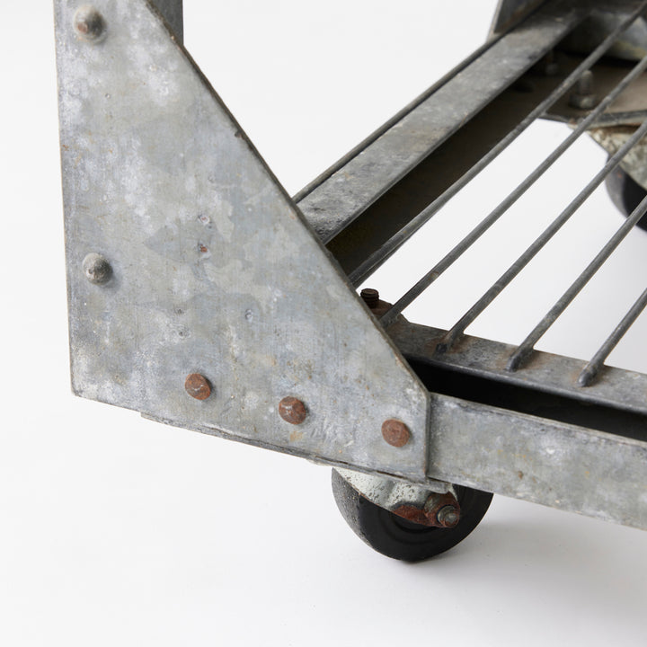 Vintage Industrial Steel Shelving Unit