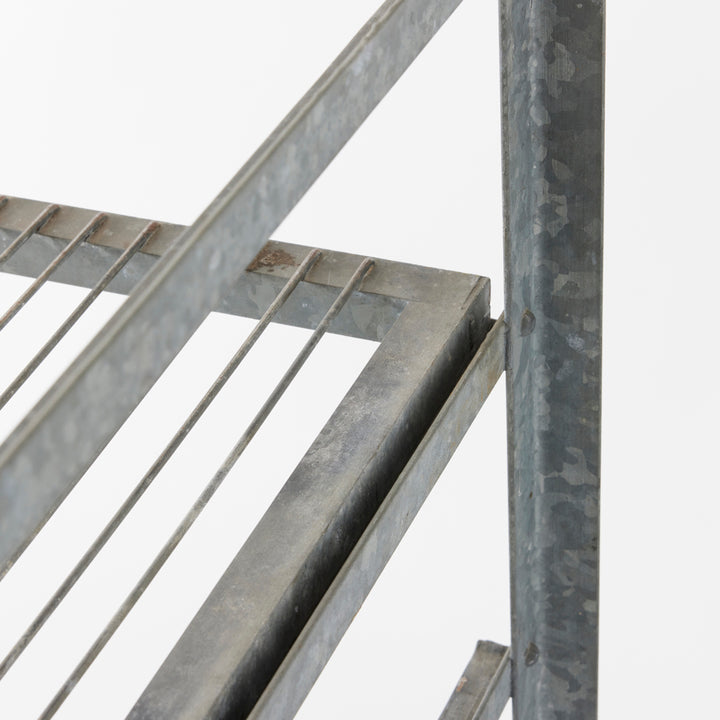 Vintage Industrial Steel Shelving Unit