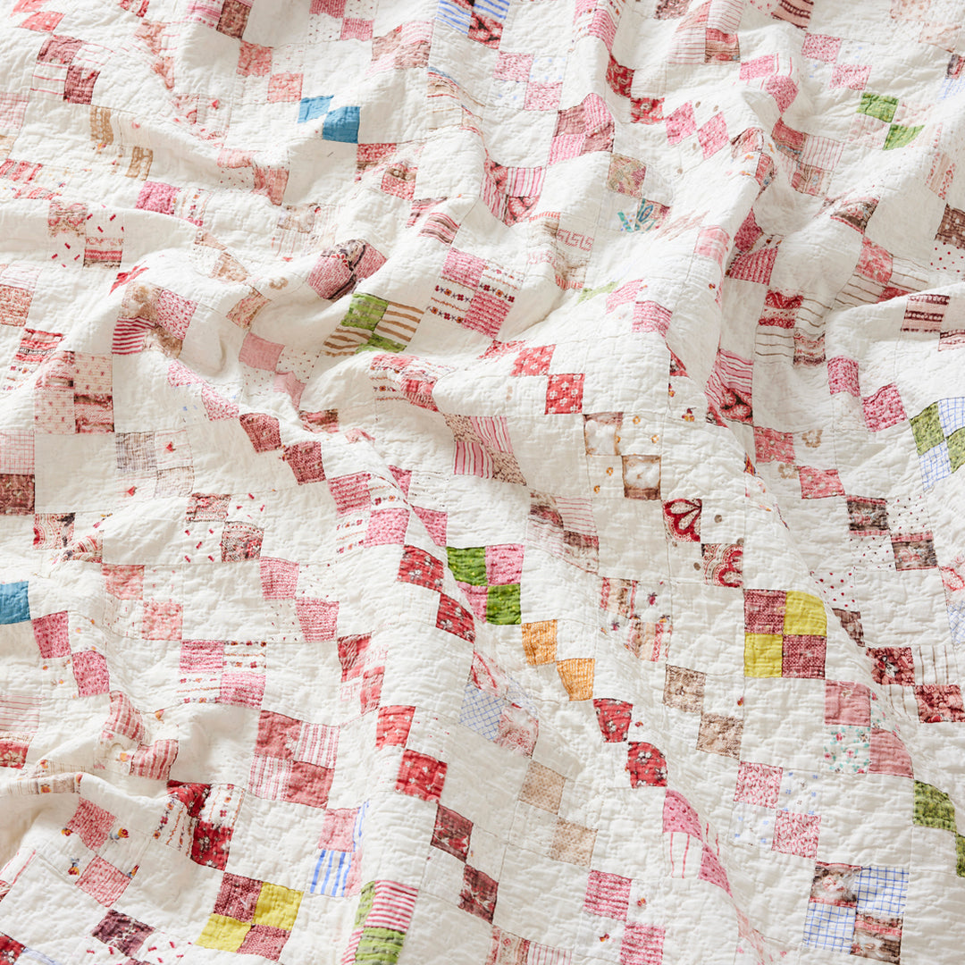 Postage Stamp Quilt, c. 1920