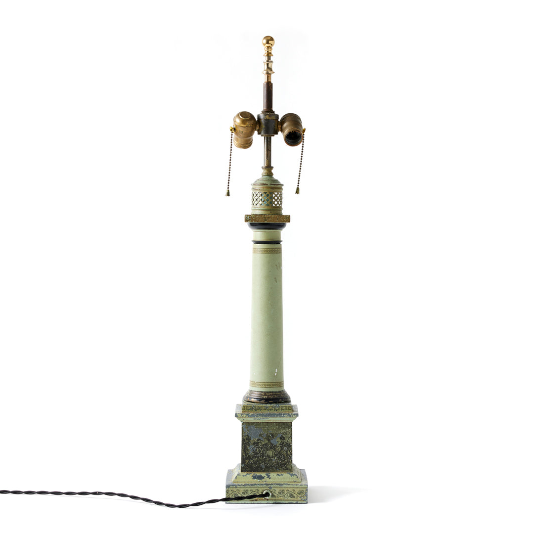 Vintage Empire Style Tole Lamp