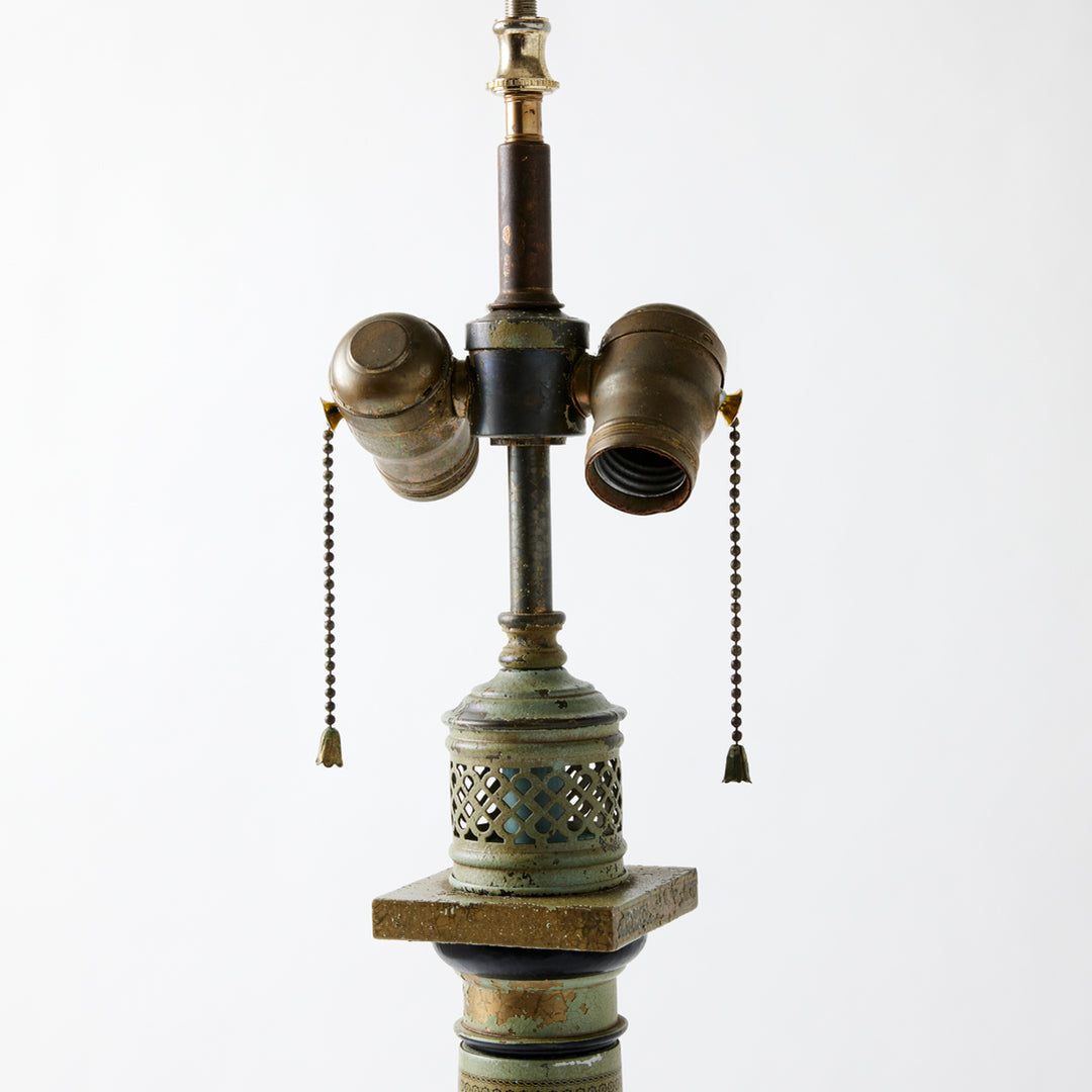 Vintage Empire Style Tole Lamp