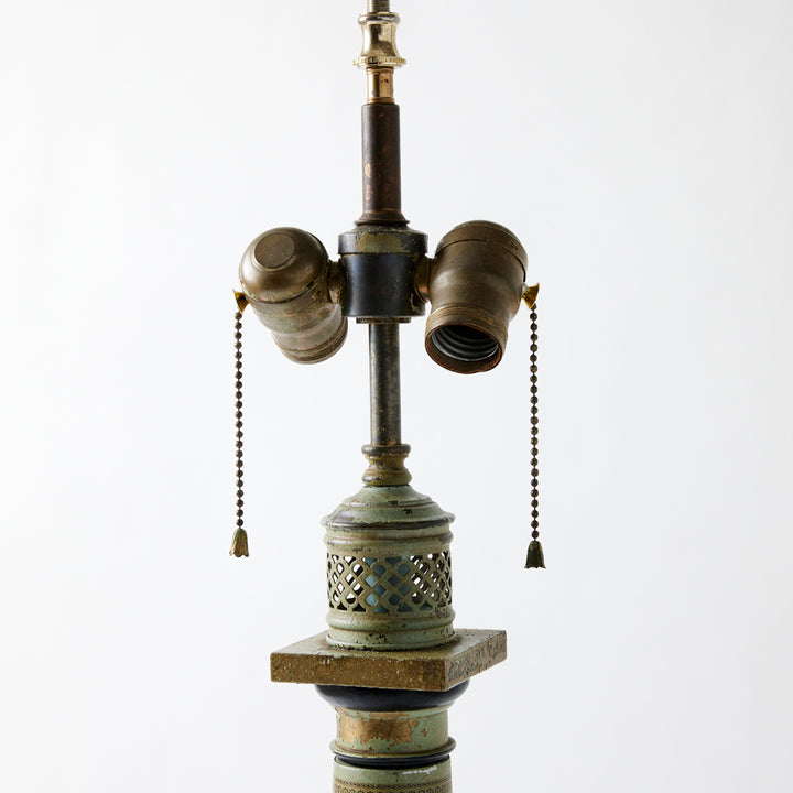 Vintage Empire Style Tole Lamp