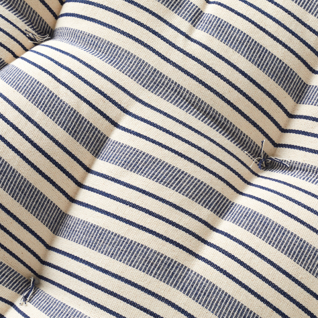 Dog Bed in Blue and White Stripe