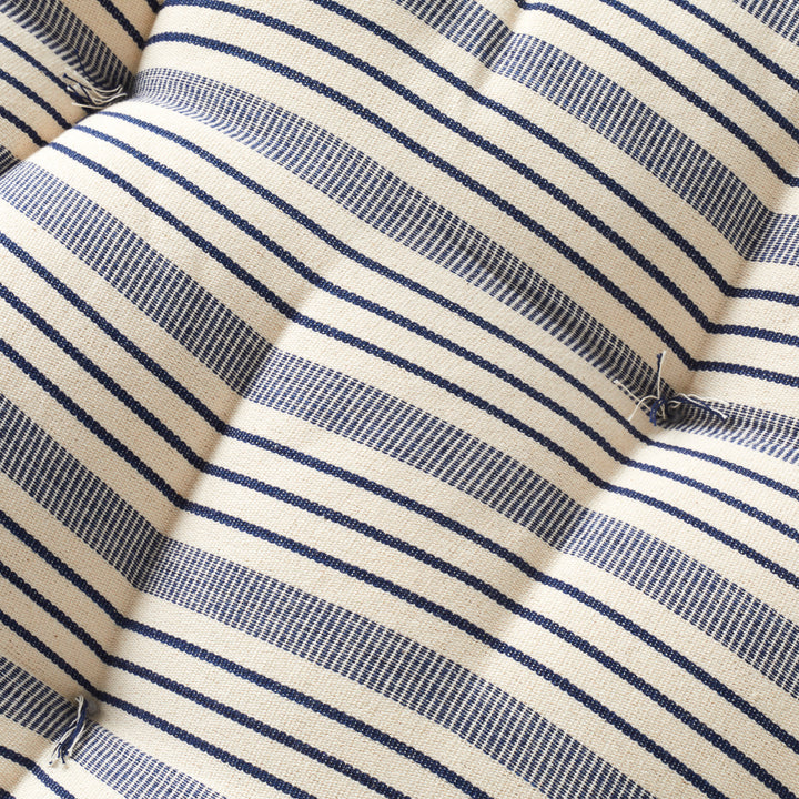 Dog Bed in Blue and White Stripe