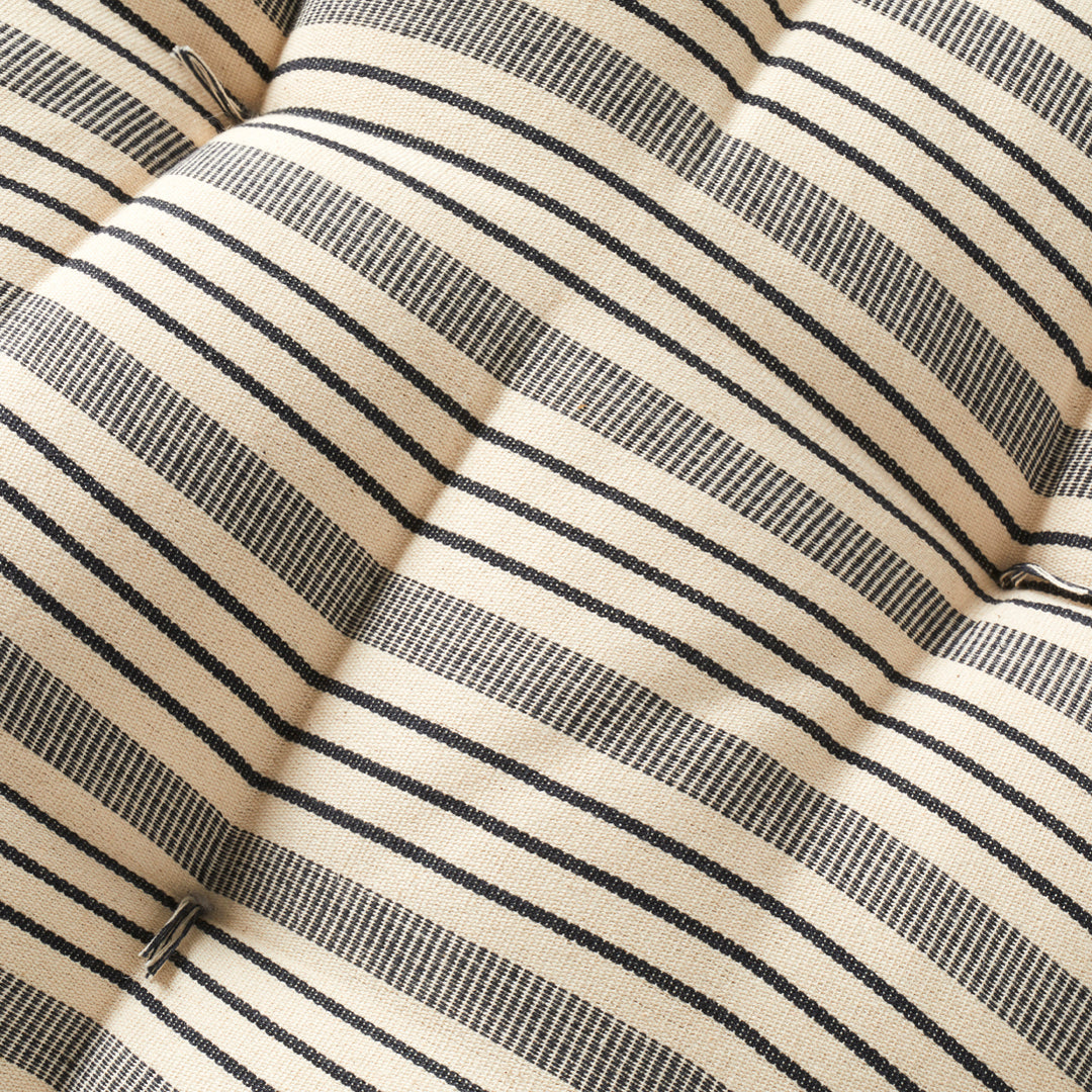 Dog Bed in Black and White Stripe