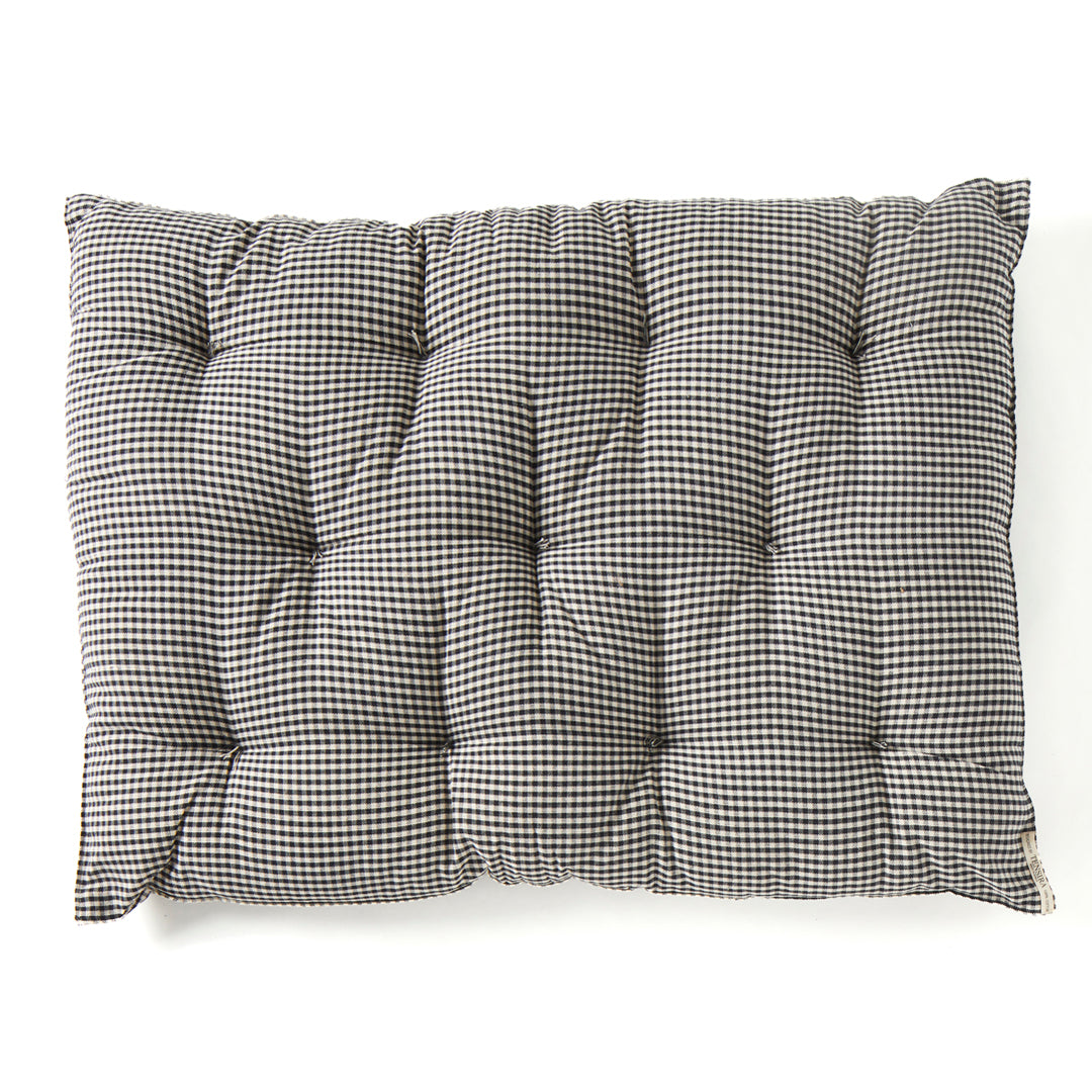 Dog Bed in Black and White Gingham