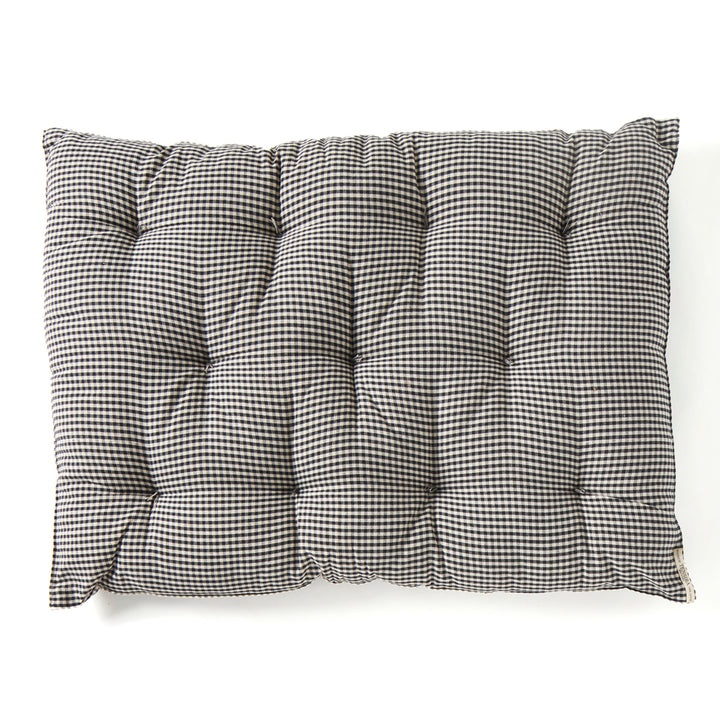 Dog Bed in Black and White Gingham