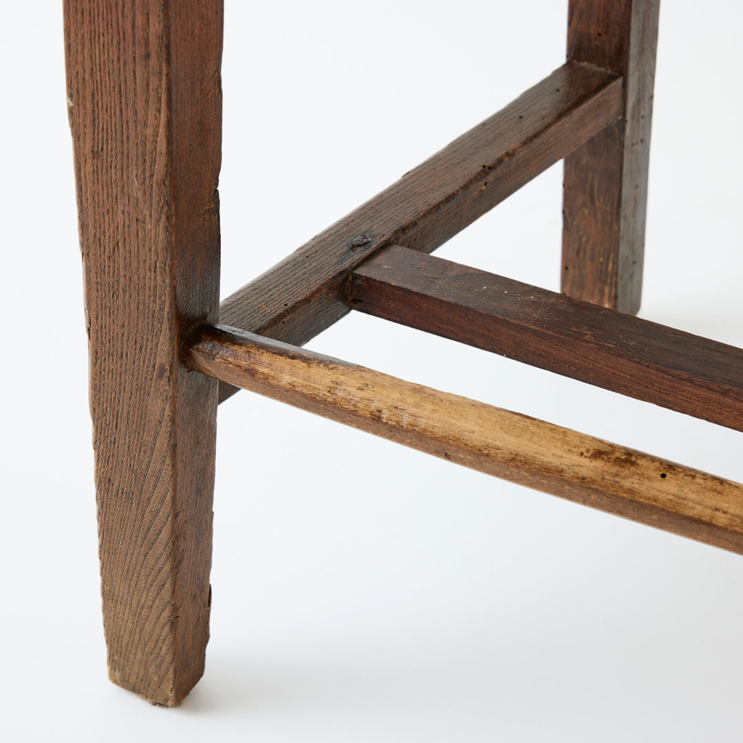 Vintage Lyre Back Chair with Rope Seat