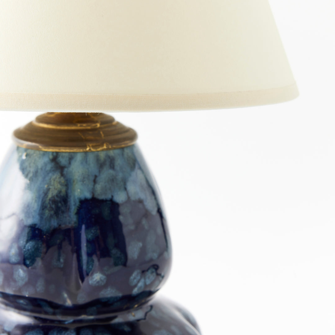 Vintage Cobalt Ceramic Lamp