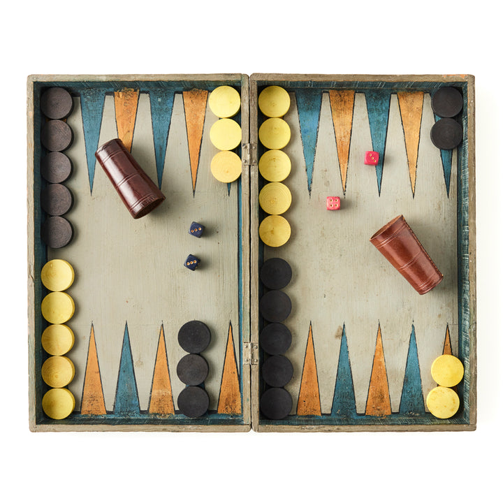Vintage French Backgammon Board