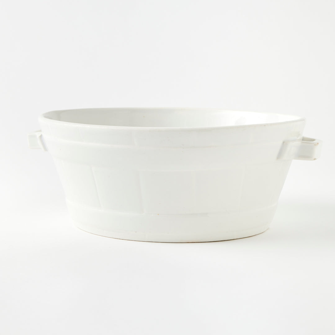 Antique Ironstone Handled Bowl