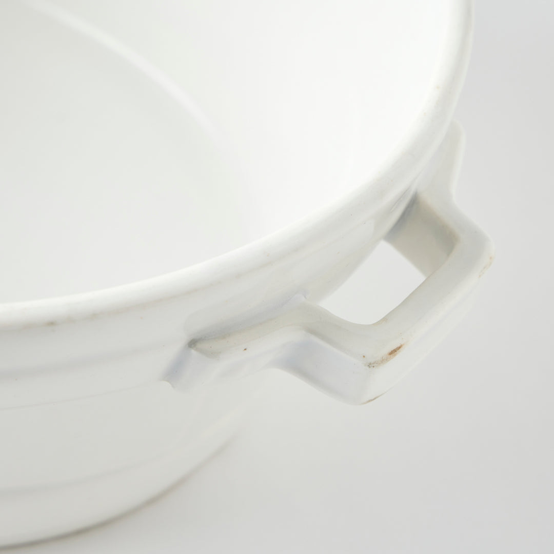 Antique Ironstone Handled Bowl