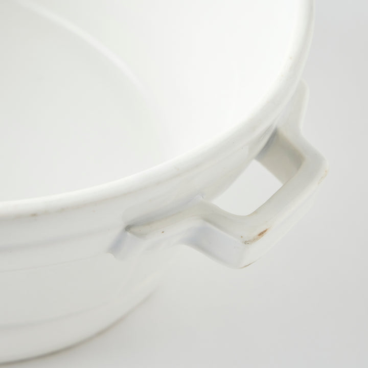 Antique Ironstone Handled Bowl