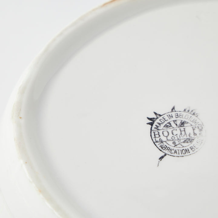 Antique Ironstone Handled Bowl
