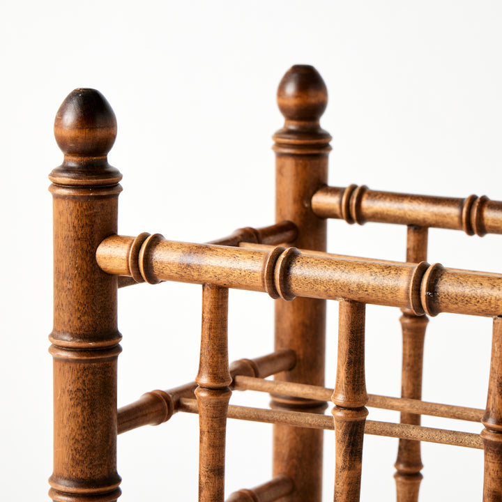 Vintage Bamboo Magazine Rack