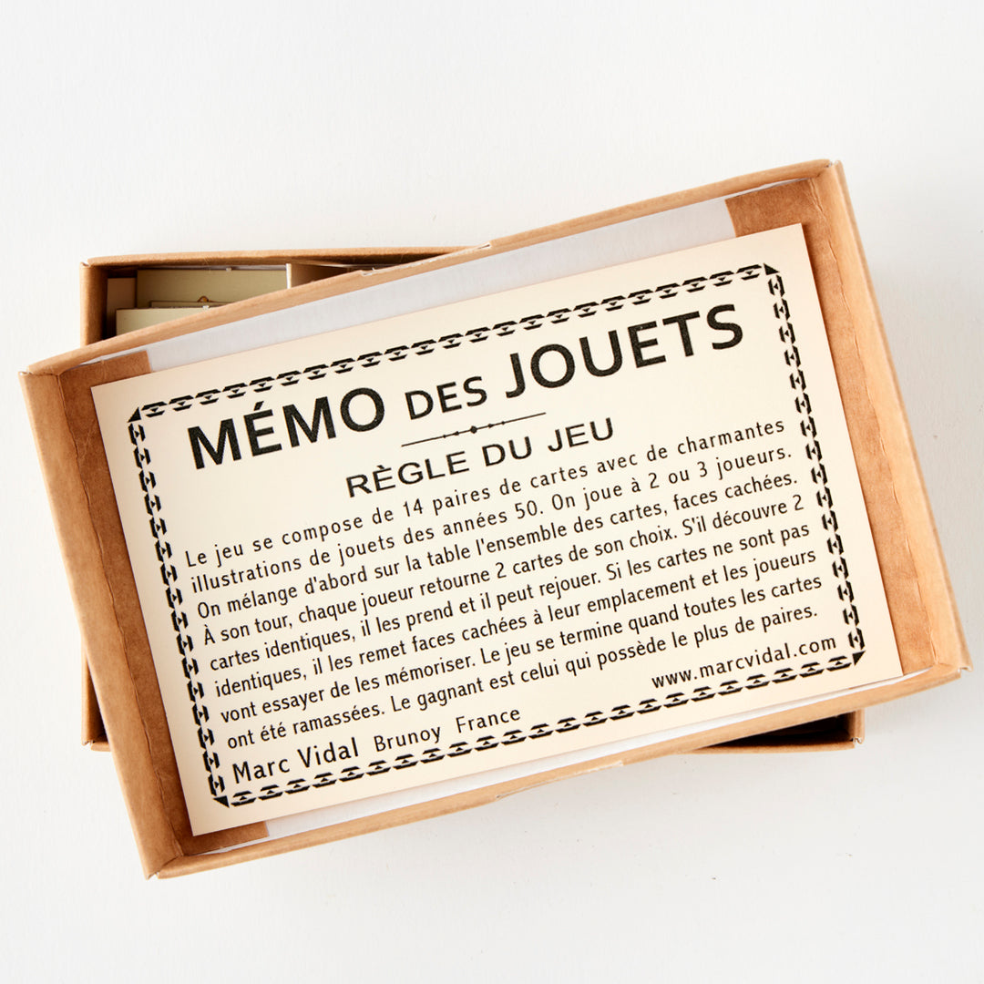 "Memo des Jouets," Memory Card Game
