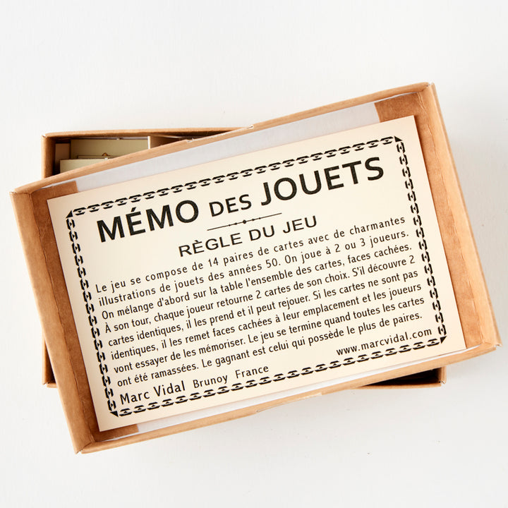 "Memo des Jouets," Memory Card Game