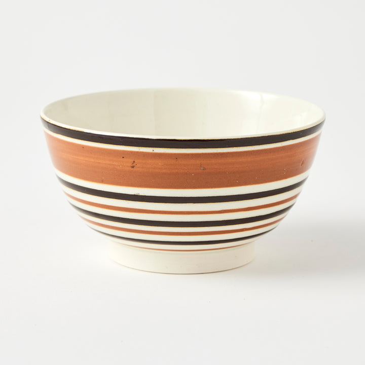 Antique Striped Mochaware Bowl