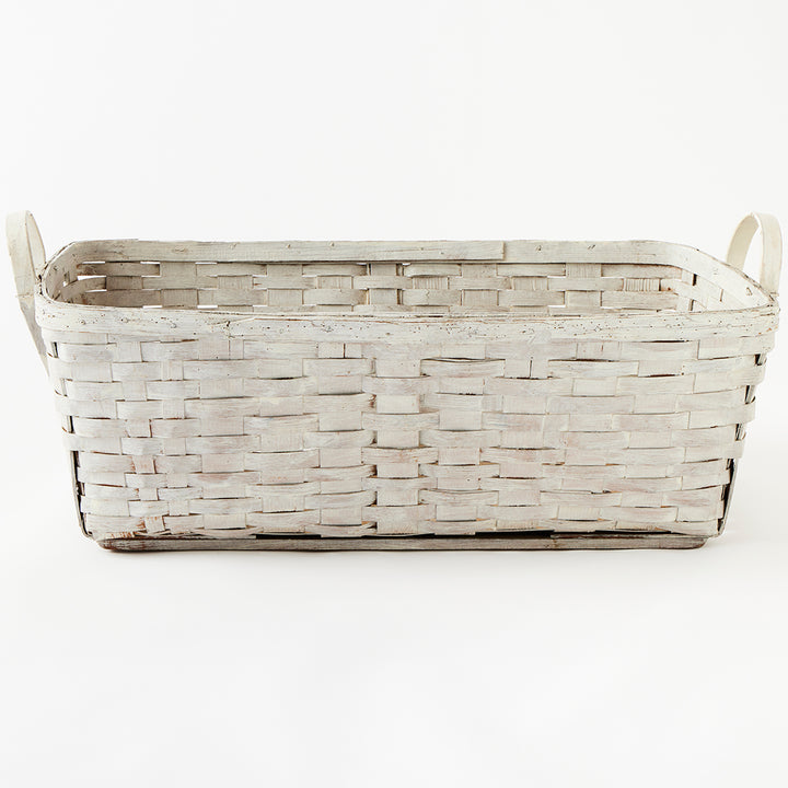 Large Antique Painted Basket