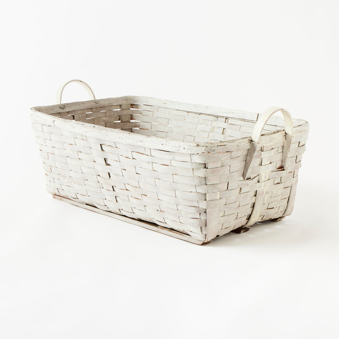 Large Antique Painted Basket