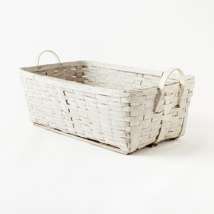 Large Antique Painted Basket