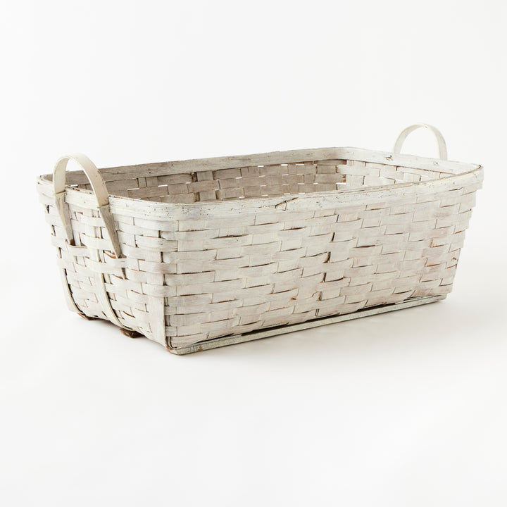 Large Antique Painted Basket
