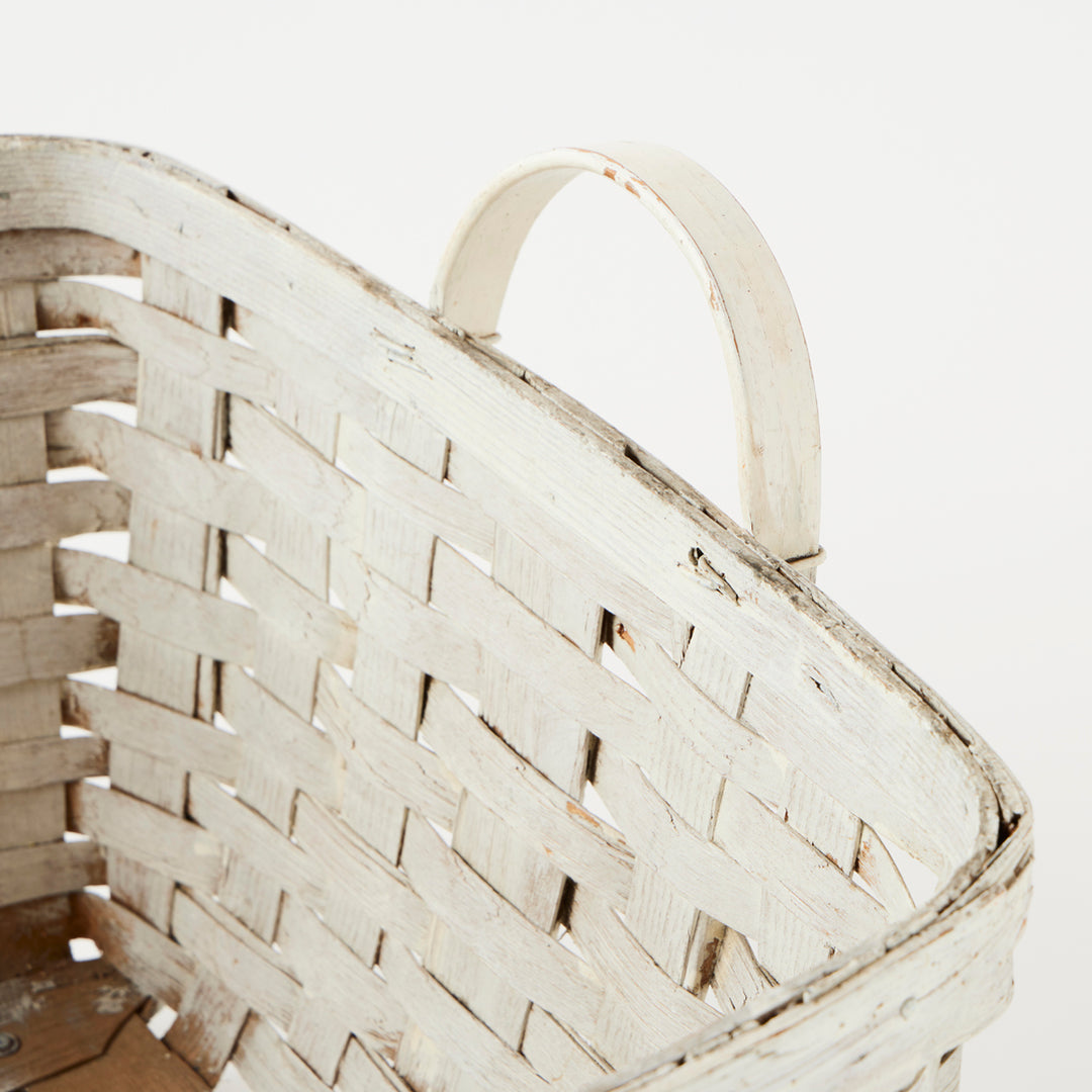 Large Antique Painted Basket